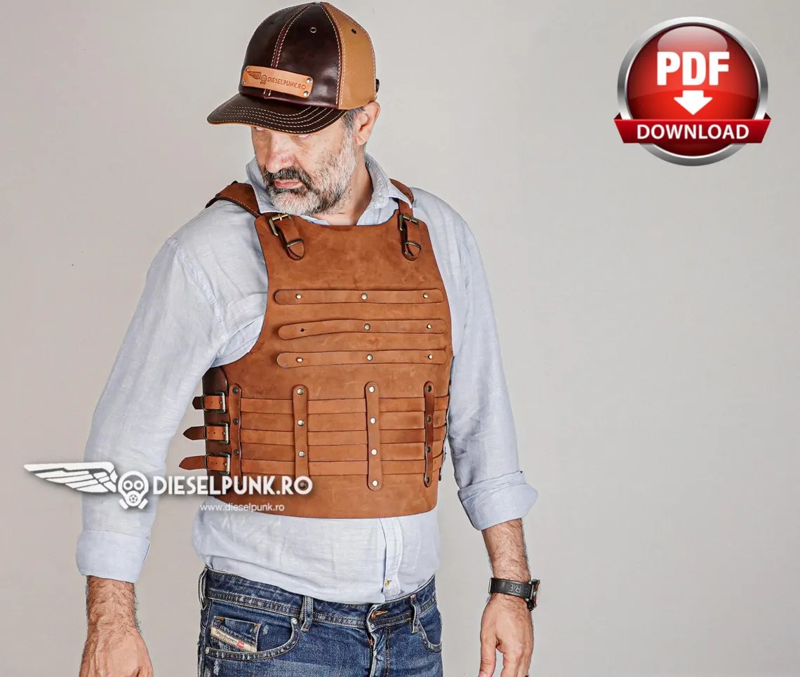 图片[2]-手工皮具图纸 战术马甲di197-皮艺果手工皮具图纸