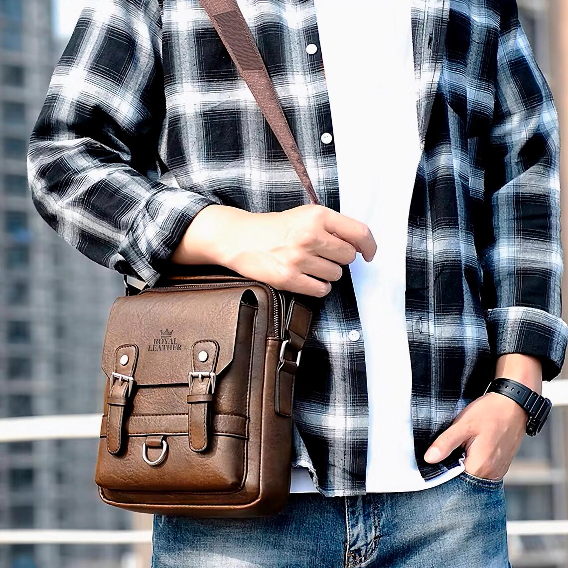 图片[3]-手工皮具图纸 斜挎包ro017-皮艺果手工皮具图纸