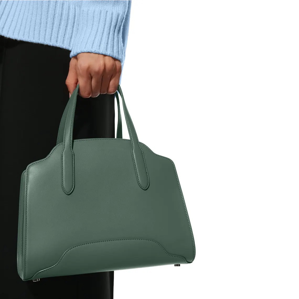 图片[2]-手工皮具图纸 手提女包ro020-皮艺果手工皮具图纸