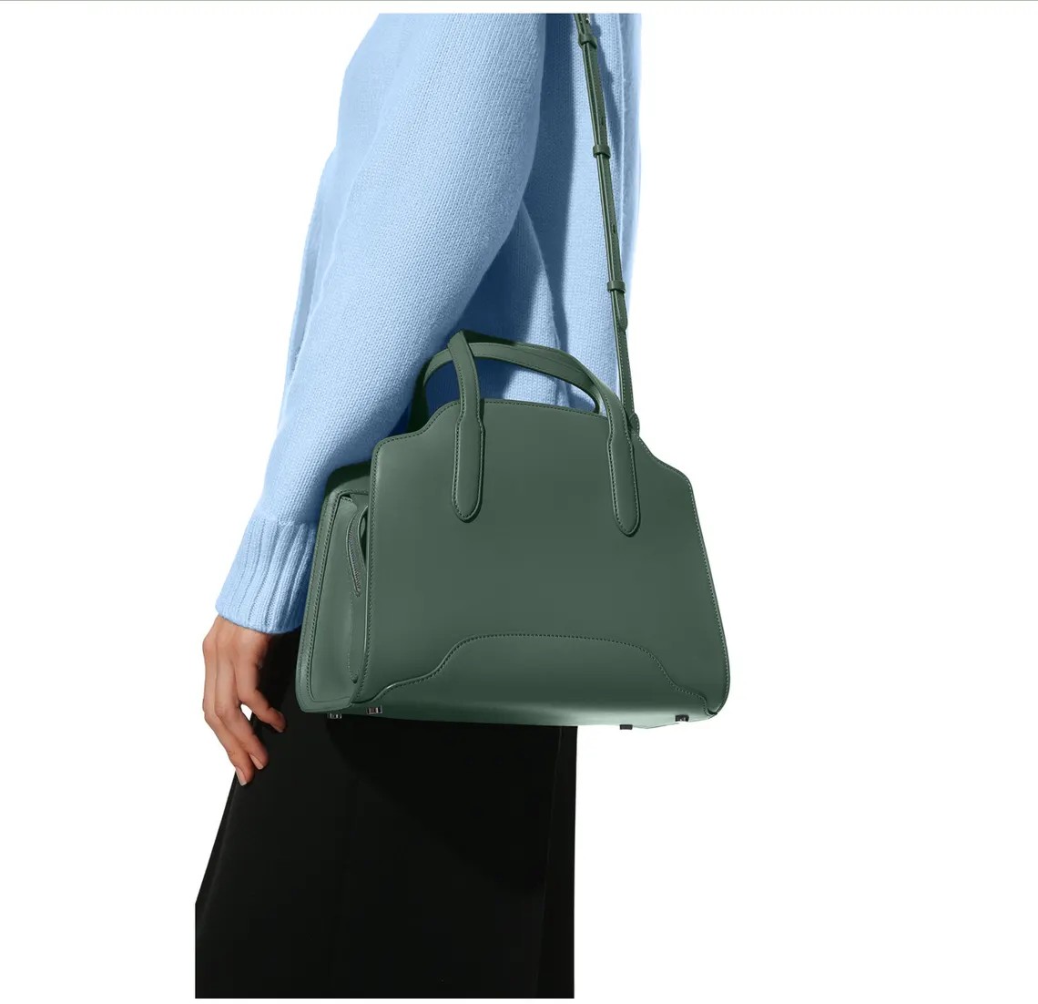 图片[3]-手工皮具图纸 手提女包ro020-皮艺果手工皮具图纸