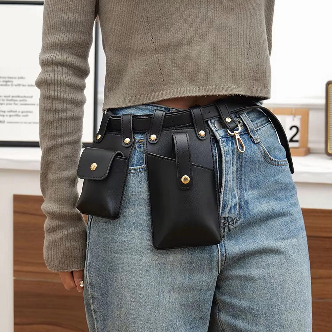 图片[2]-手工皮具图纸 腰带挎包ro022-皮艺果手工皮具图纸