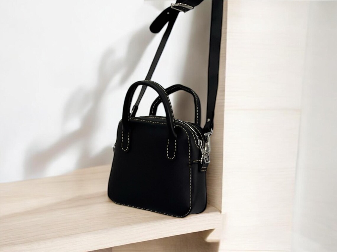 图片[3]-手工皮具图纸 斜挎手提包mt011-皮艺果手工皮具图纸