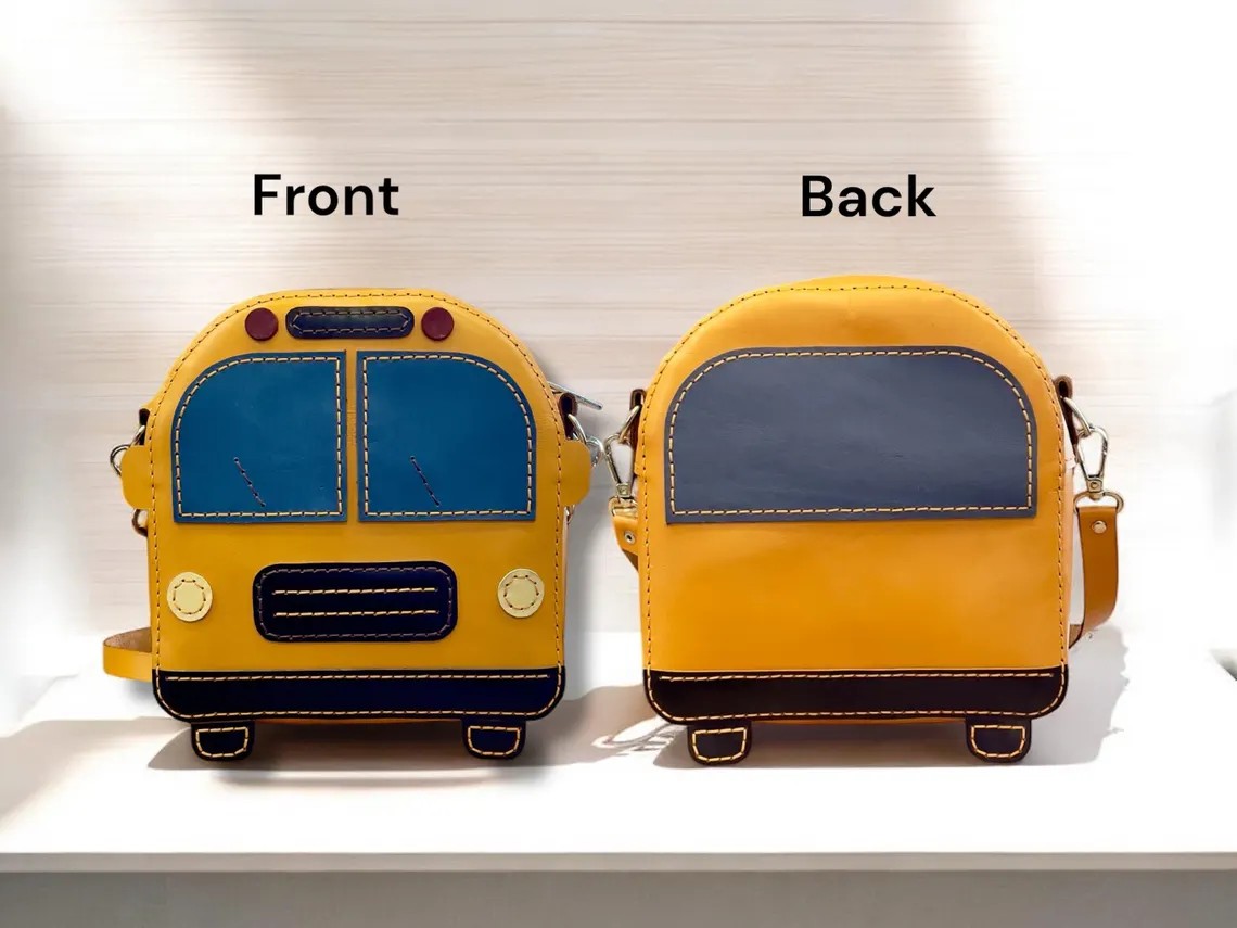 图片[2]-手工皮具图纸 小汽车包mt012-皮艺果手工皮具图纸