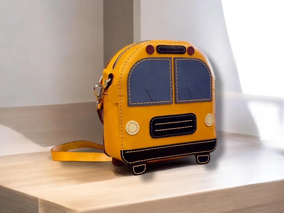 图片[3]-手工皮具图纸 小汽车包mt012-皮艺果手工皮具图纸