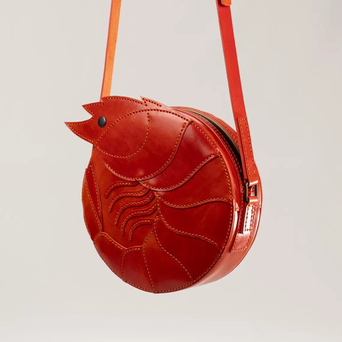 图片[2]-手工皮具图纸 龙虾挎包vp218-皮艺果手工皮具图纸