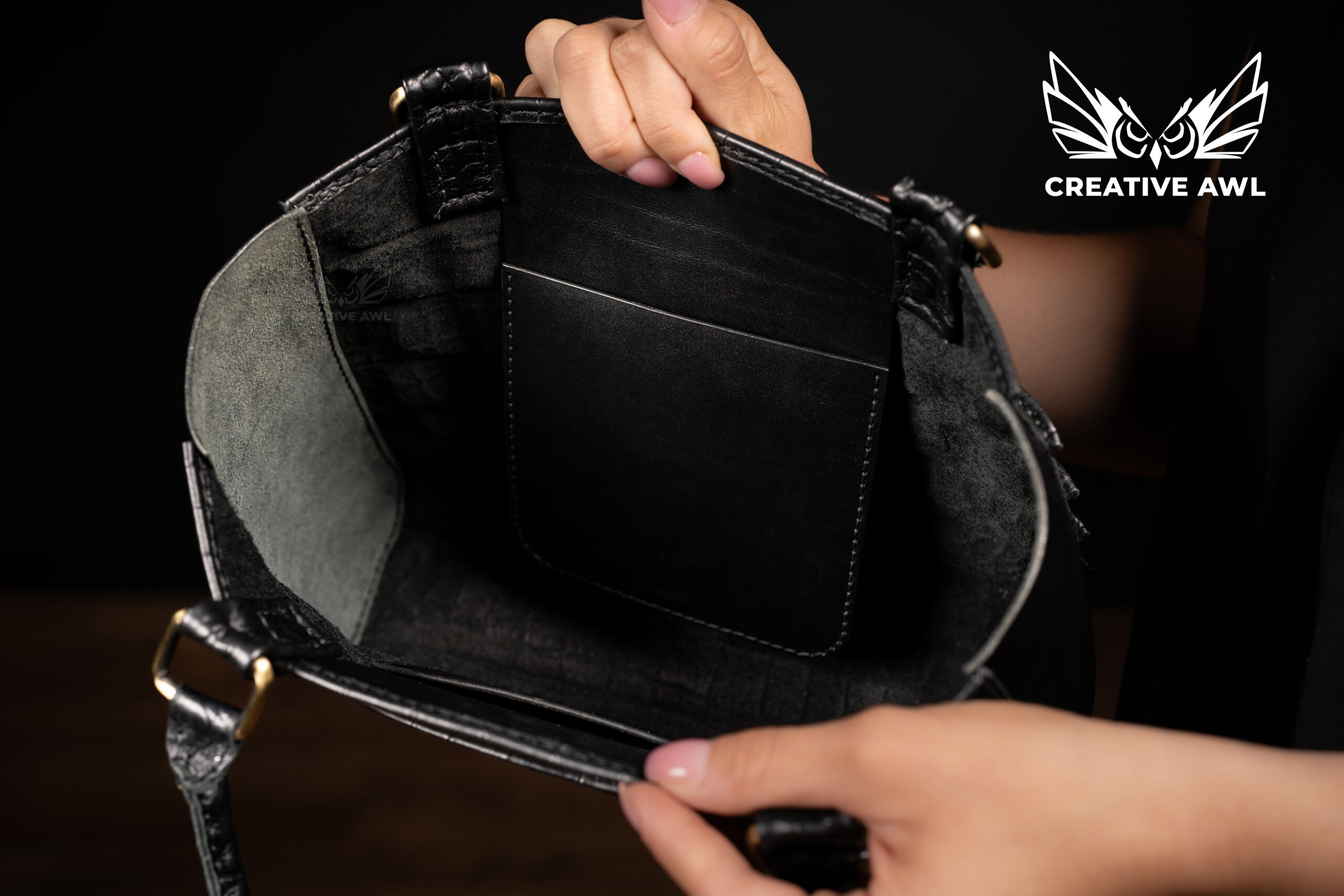 图片[3]-手工皮具图纸 托特包ca237-皮艺果手工皮具图纸