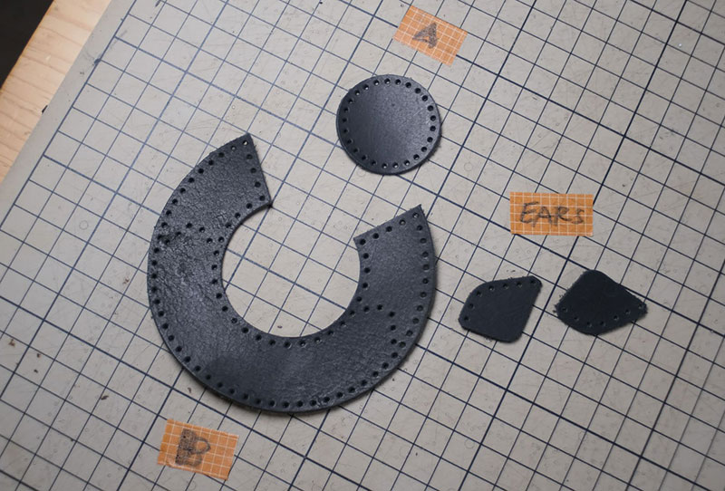 达摩猫咪不倒翁制作教程-皮艺果手工皮具图纸