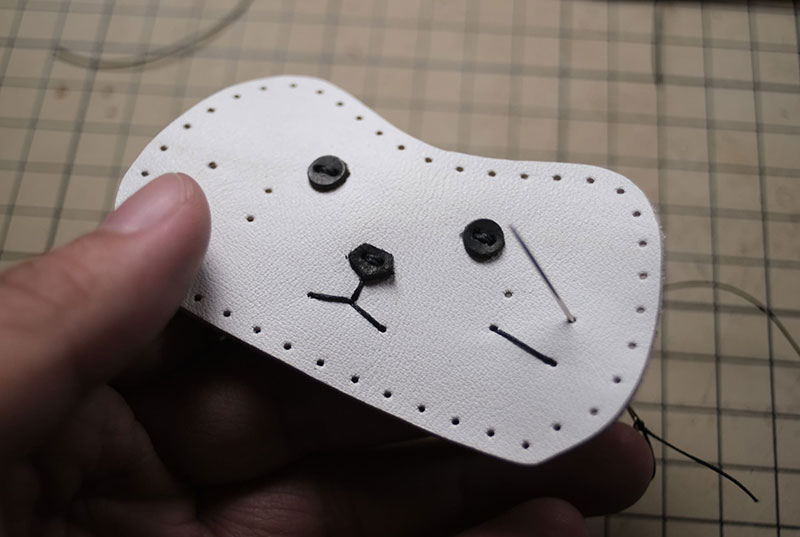 图片[29]-达摩猫咪不倒翁制作教程-DIY手工帖子圈子-皮具教程-皮艺果手工皮具图纸