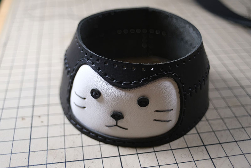 图片[18]-达摩猫咪不倒翁制作教程-DIY手工帖子圈子-皮具教程-皮艺果手工皮具图纸