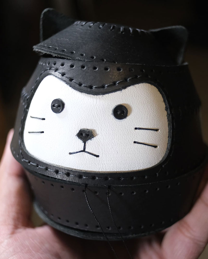 图片[11]-达摩猫咪不倒翁制作教程-DIY手工帖子圈子-皮具教程-皮艺果手工皮具图纸