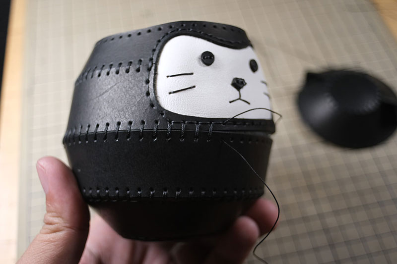 图片[7]-达摩猫咪不倒翁制作教程-DIY手工帖子圈子-皮具教程-皮艺果手工皮具图纸