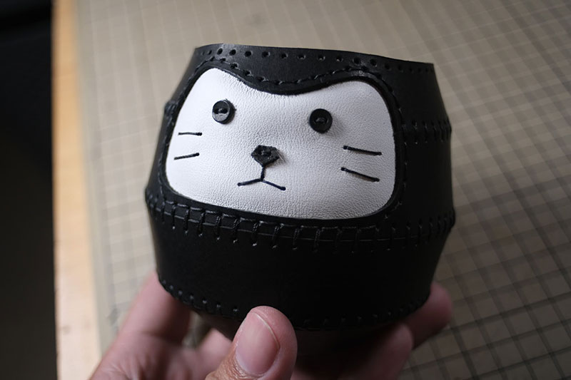 图片[6]-达摩猫咪不倒翁制作教程-DIY手工帖子圈子-皮具教程-皮艺果手工皮具图纸