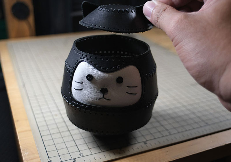 图片[5]-达摩猫咪不倒翁制作教程-DIY手工帖子圈子-皮具教程-皮艺果手工皮具图纸