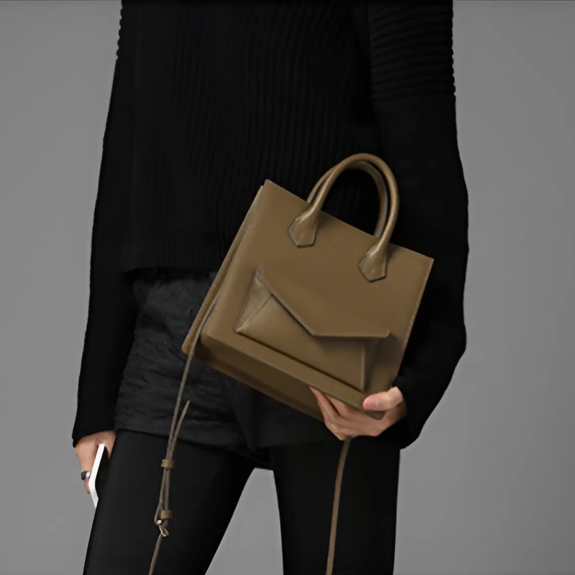 图片[2]-手工皮具图纸 手提包ld010-皮艺果手工皮具图纸