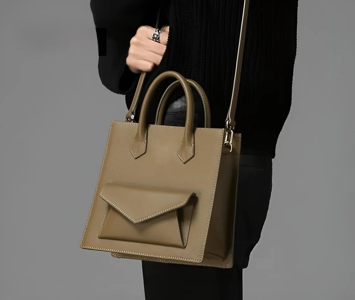 图片[3]-手工皮具图纸 手提包ld010-皮艺果手工皮具图纸