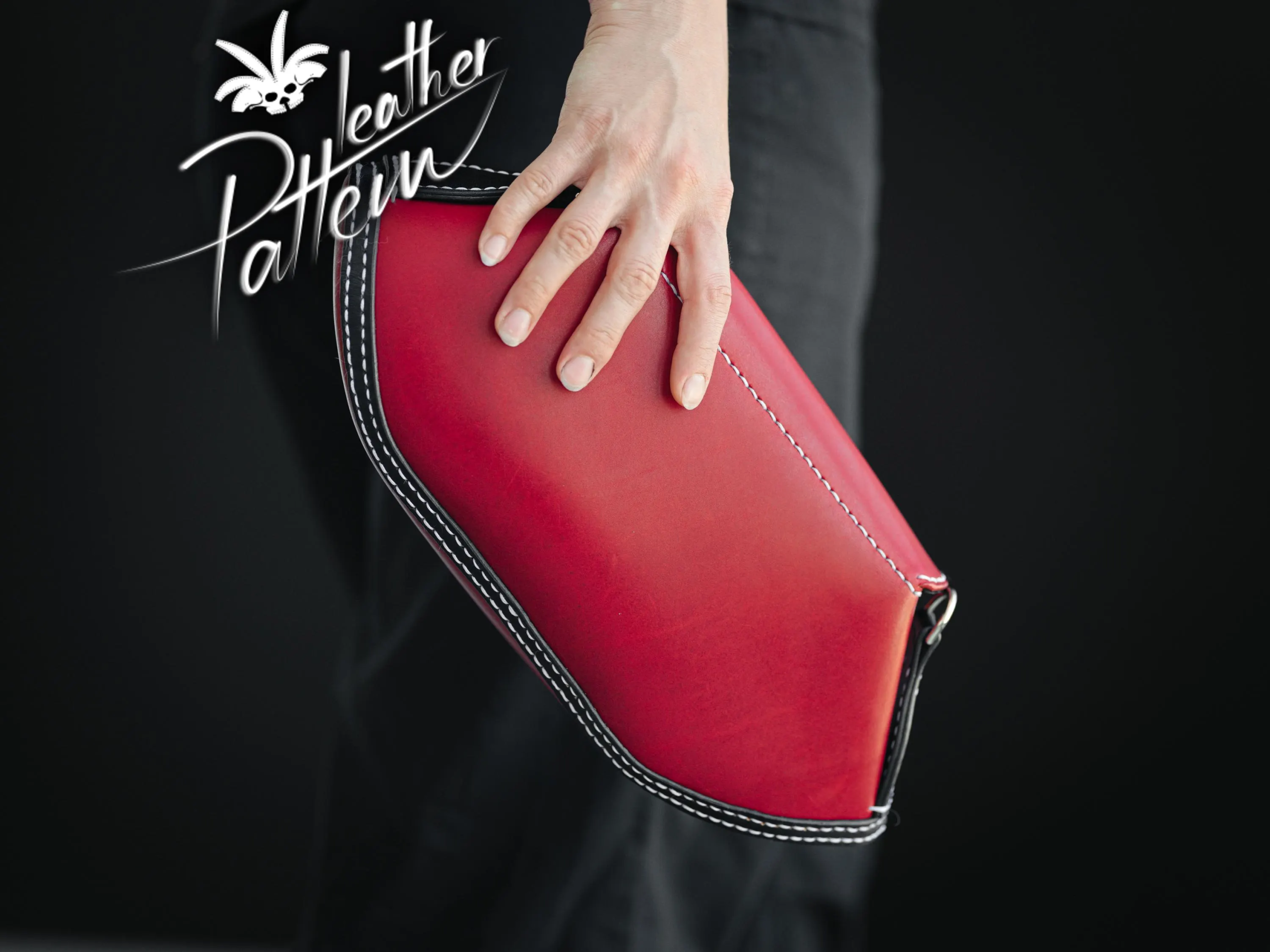 图片[3]-手工皮具图纸 手提包lh121-皮艺果手工皮具图纸