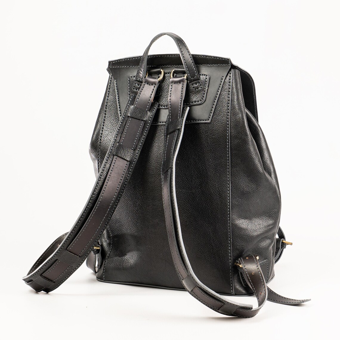 图片[3]-手工皮具图纸 双肩背包vp222-皮艺果手工皮具图纸