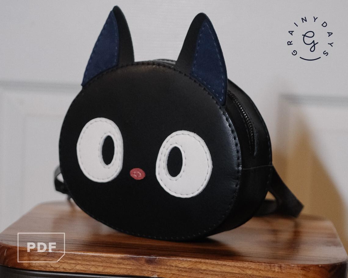 图片[4]-手工皮具图纸 猫咪斜挎包ph012-皮艺果手工皮具图纸