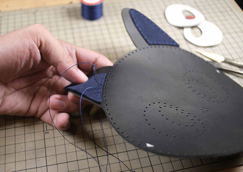 图片[5]-猫咪斜挎包制作过程-DIY手工帖子圈子-皮具教程-皮艺果手工皮具图纸