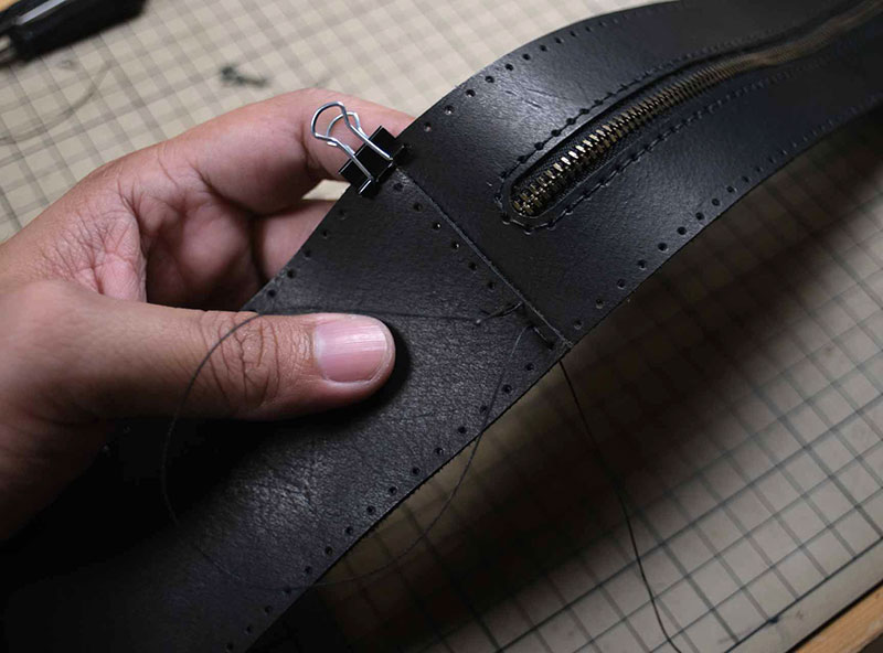 图片[21]-猫咪斜挎包制作过程-DIY手工帖子圈子-皮具教程-皮艺果手工皮具图纸