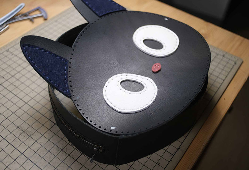 图片[22]-猫咪斜挎包制作过程-DIY手工帖子圈子-皮具教程-皮艺果手工皮具图纸