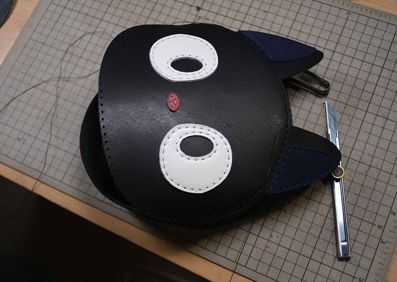 图片[25]-猫咪斜挎包制作过程-DIY手工帖子圈子-皮具教程-皮艺果手工皮具图纸