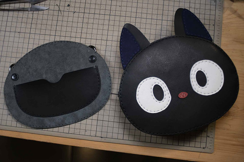 图片[27]-猫咪斜挎包制作过程-DIY手工帖子圈子-皮具教程-皮艺果手工皮具图纸