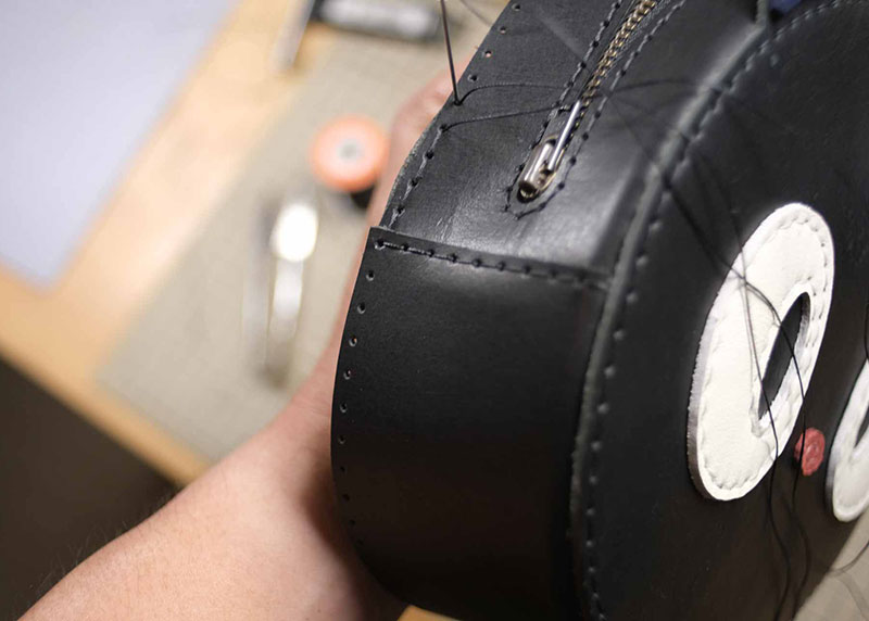 图片[29]-猫咪斜挎包制作过程-DIY手工帖子圈子-皮具教程-皮艺果手工皮具图纸