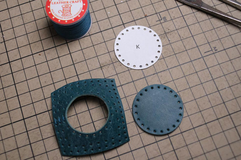 图片[5]-手工皮具制作-龙猫不倒翁制作过程