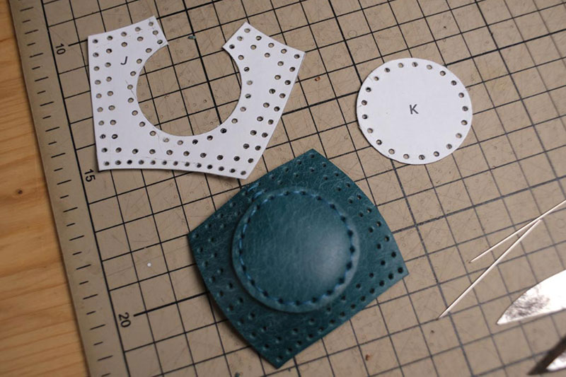 图片[7]-手工皮具制作-龙猫不倒翁制作过程