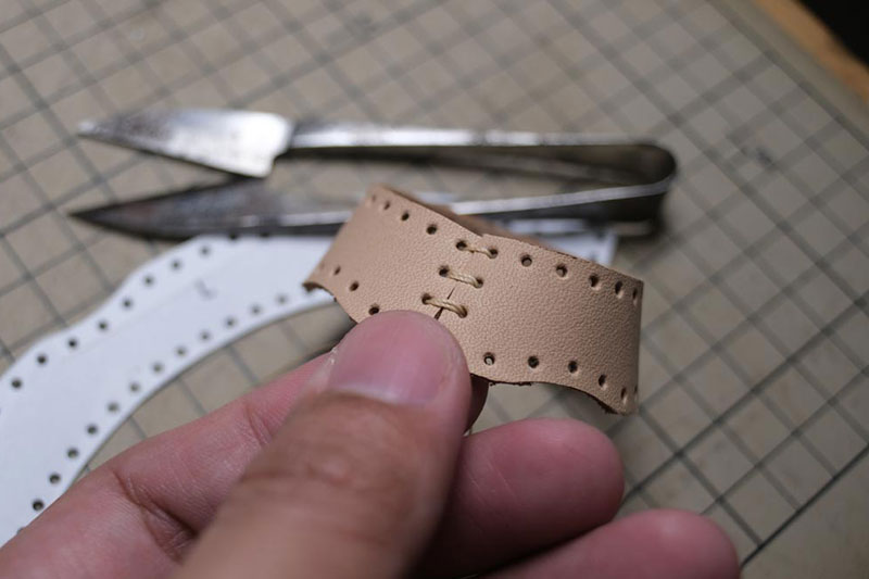 图片[9]-手工皮具制作-龙猫不倒翁制作过程