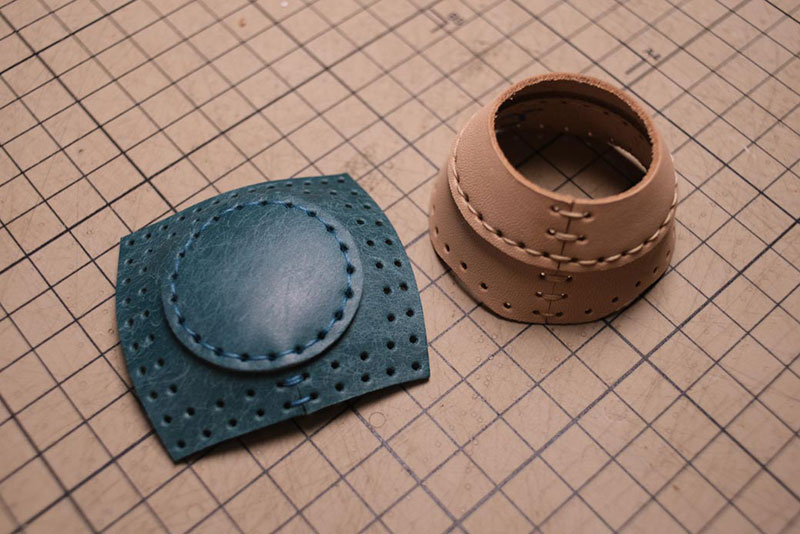 图片[15]-手工皮具制作-龙猫不倒翁制作过程