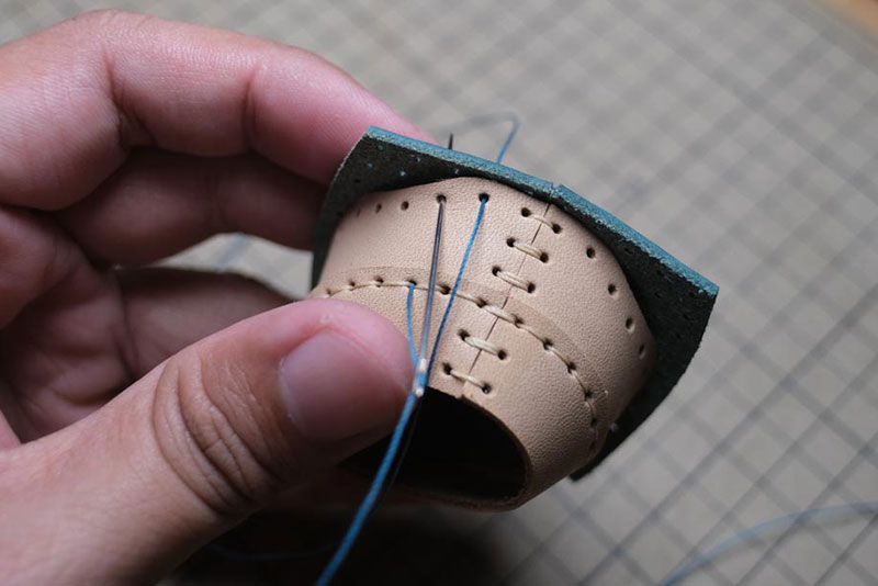 图片[17]-手工皮具制作-龙猫不倒翁制作过程