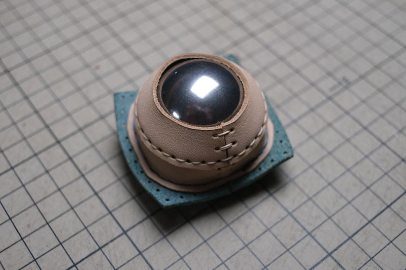 图片[21]-手工皮具制作-龙猫不倒翁制作过程