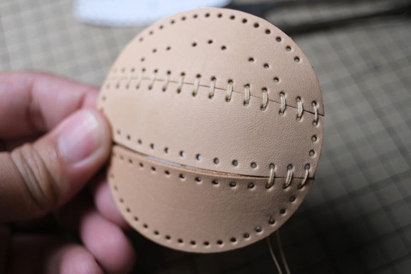 图片[37]-手工皮具制作-龙猫不倒翁制作过程