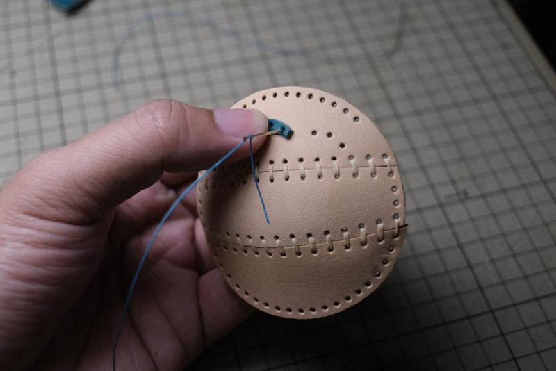 图片[39]-手工皮具制作-龙猫不倒翁制作过程