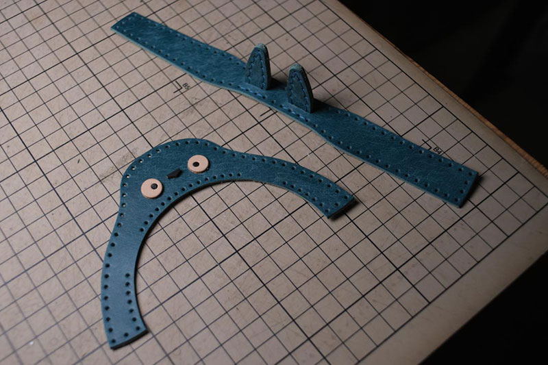 图片[52]-手工皮具制作-龙猫不倒翁制作过程