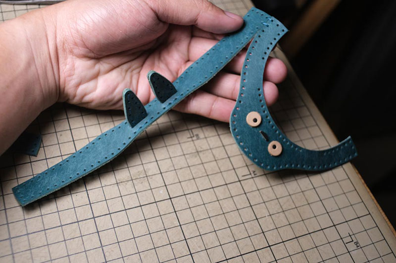 图片[53]-手工皮具制作-龙猫不倒翁制作过程