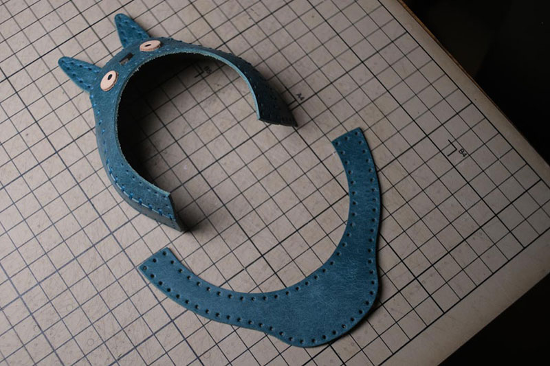 图片[56]-手工皮具制作-龙猫不倒翁制作过程