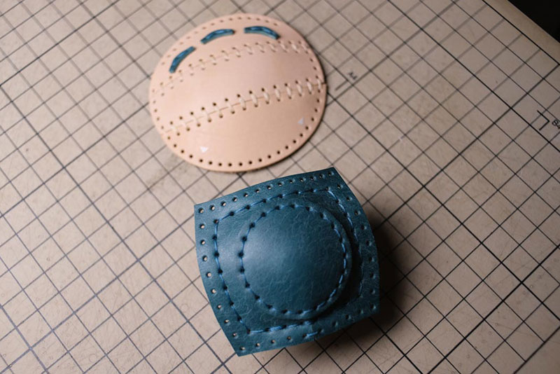 图片[61]-手工皮具制作-龙猫不倒翁制作过程