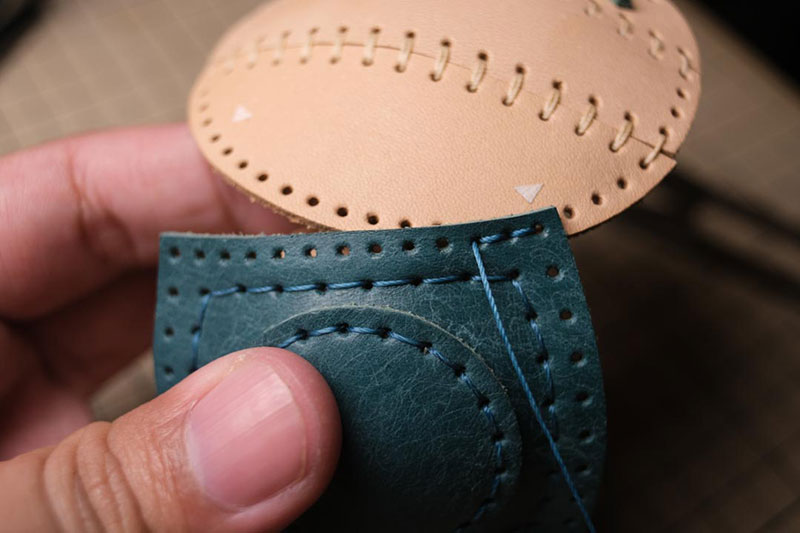 图片[62]-手工皮具制作-龙猫不倒翁制作过程