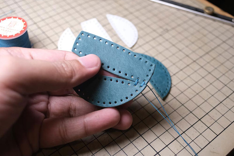 图片[76]-手工皮具制作-龙猫不倒翁制作过程