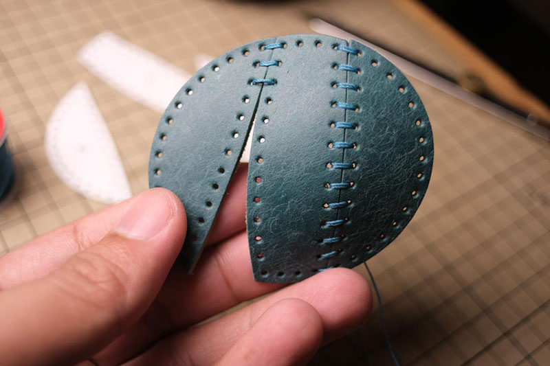 图片[77]-手工皮具制作-龙猫不倒翁制作过程