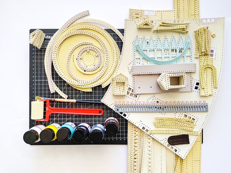 图片[5]-灯塔模型制作过程-DIY手工帖子圈子-皮具教程-皮艺果手工皮具图纸