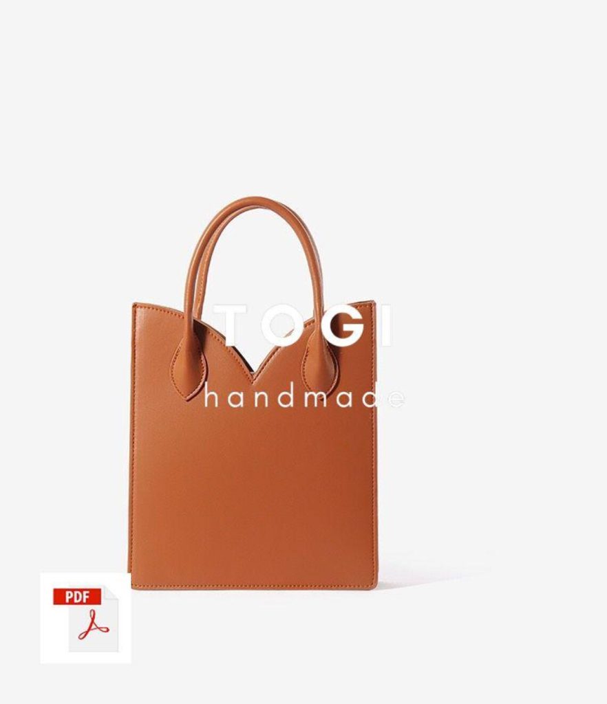 图片[1]-手工皮具图纸 托特包tg015-皮艺果手工皮具图纸