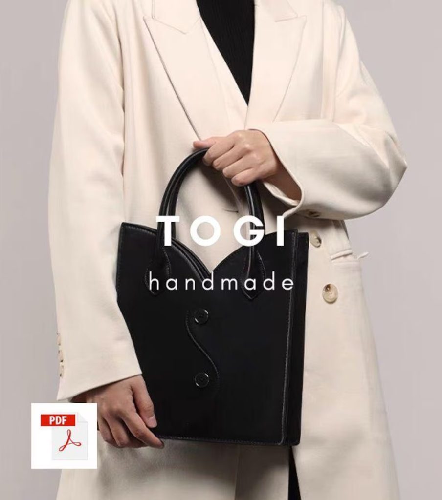 图片[2]-手工皮具图纸 托特包tg015-皮艺果手工皮具图纸