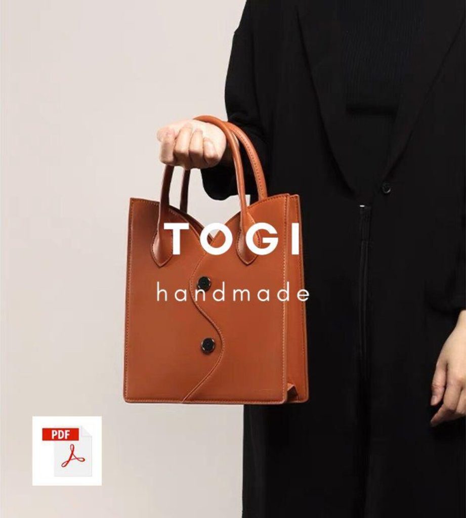 图片[3]-手工皮具图纸 托特包tg015-皮艺果手工皮具图纸