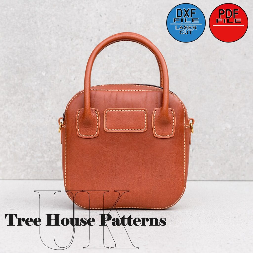 图片[1]-手工皮具图纸 手提挎包tr068-皮艺果手工皮具图纸