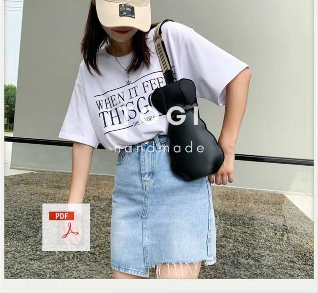 图片[3]-手工皮具图纸 狗狗挎包tg013-皮艺果手工皮具图纸