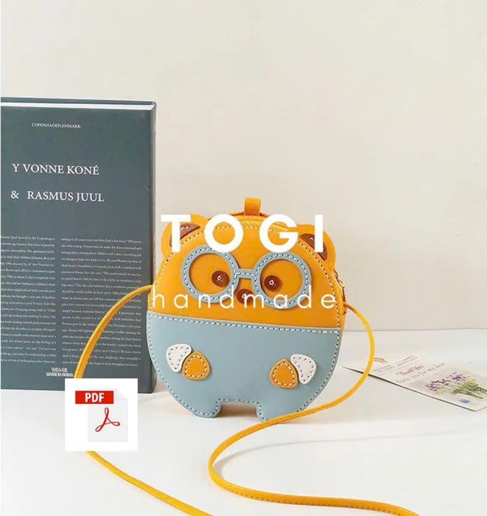 图片[3]-手工皮具图纸 可爱挎包tg016-皮艺果手工皮具图纸